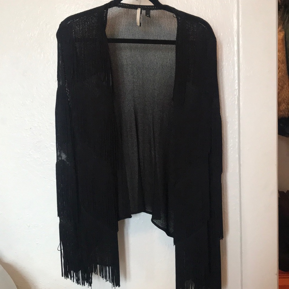 TOPSHOP fringe sweater